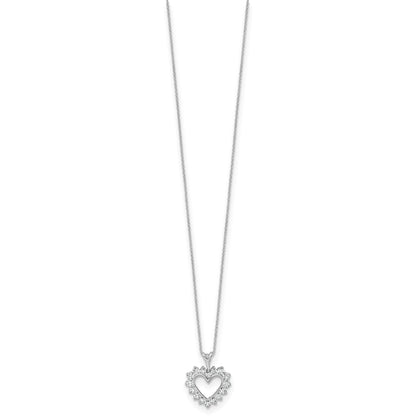 1/2 carat Lab Grown Diamond Heart Necklace