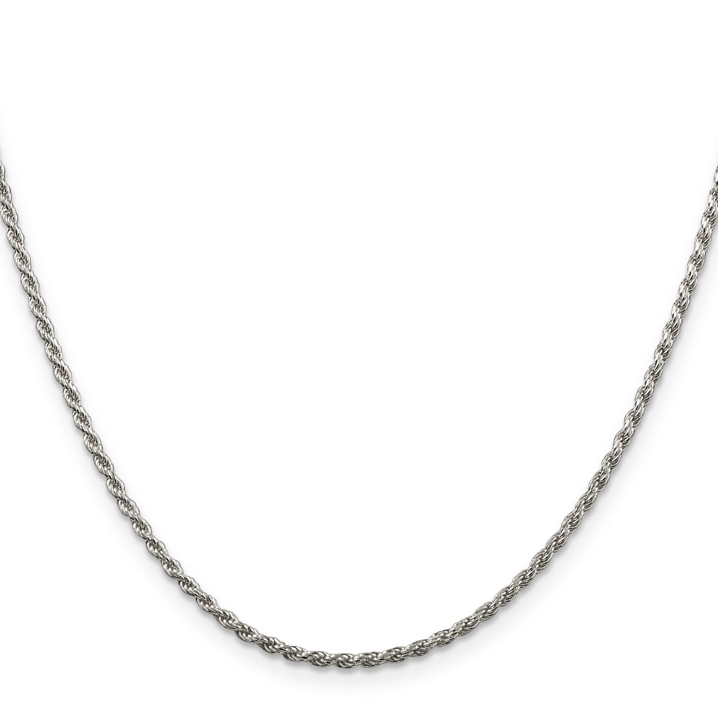 Sterling Silver Diamond-cut Rope Chain