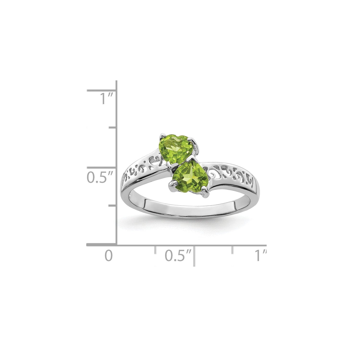 0.85 Ct Heart Purple Amethyst Prong Silver Promise Ring