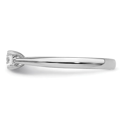 14K Gold Lab Grown Round Diamond Solitaire Ring
