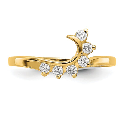 14K Yellow Gold Lab Diamond Wrap Enhancer Ring