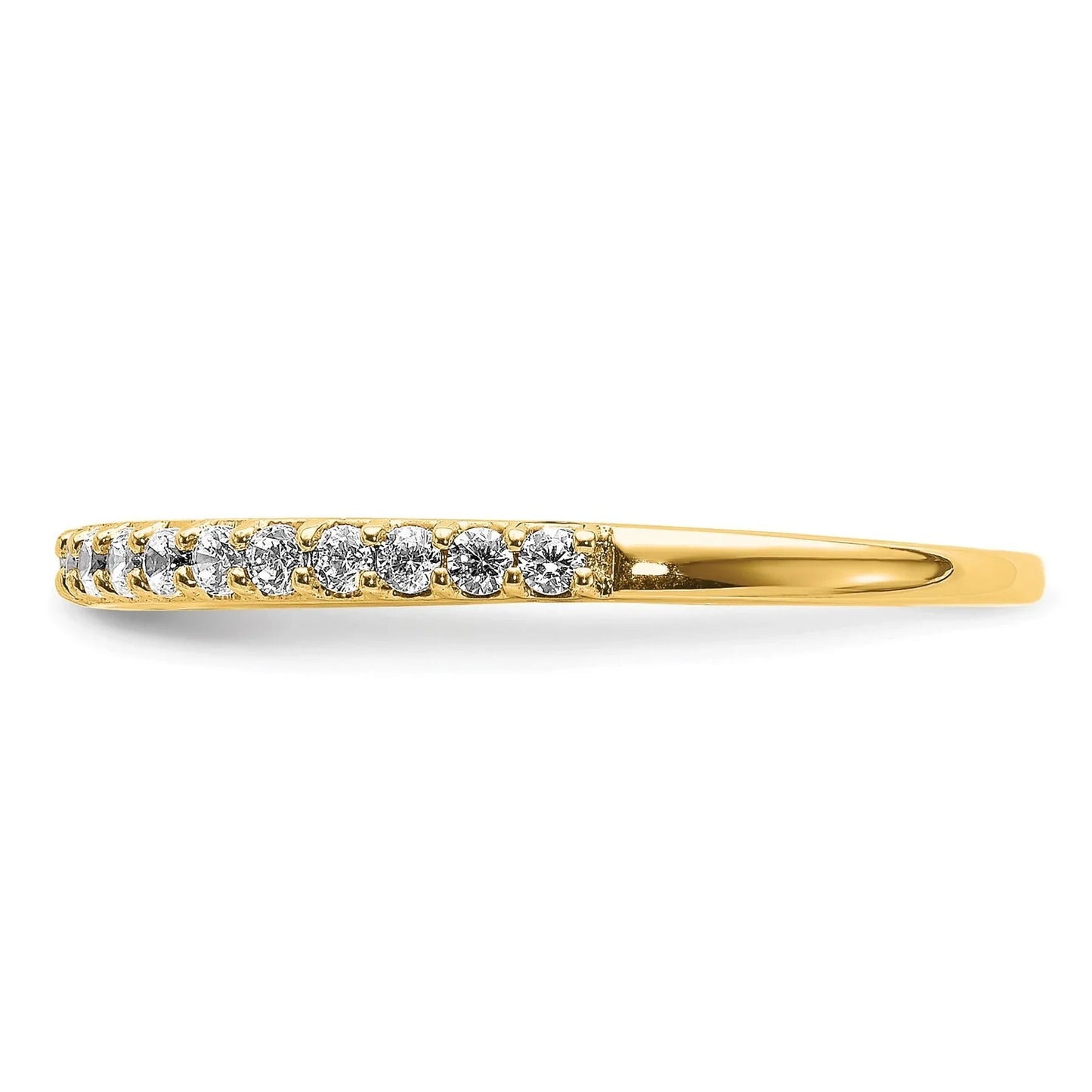 14k Gold Lab Grown Diamond Wedding Band 0.25 Ct