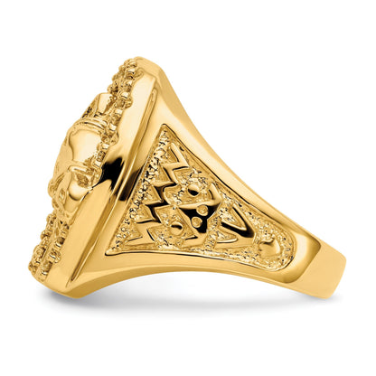 14k Gold 1/2 ct Lab Grown Diamond Horse Men's Ring