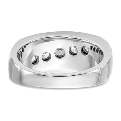 10k White Gold 1 carat Lab Grown Diamond Five Stone Ring
