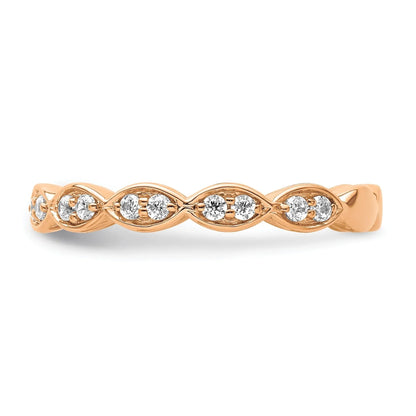 14K Gold Lab Grown Diamond Fashion Wedding Band 0.25 Ct