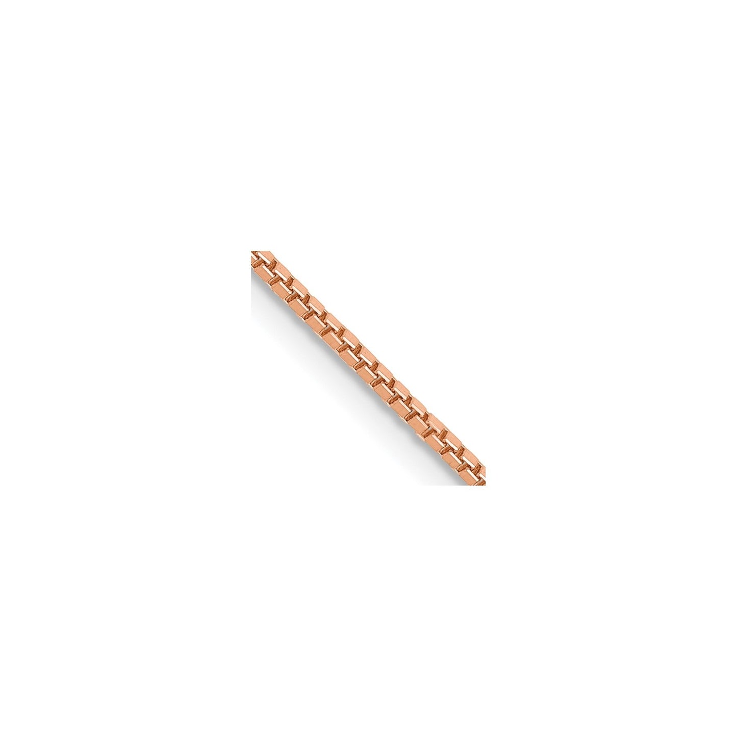 1 mm Solid Gold Box Chain 18 inch