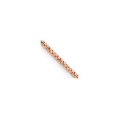 1 mm Solid Gold Box Chain 18 inch