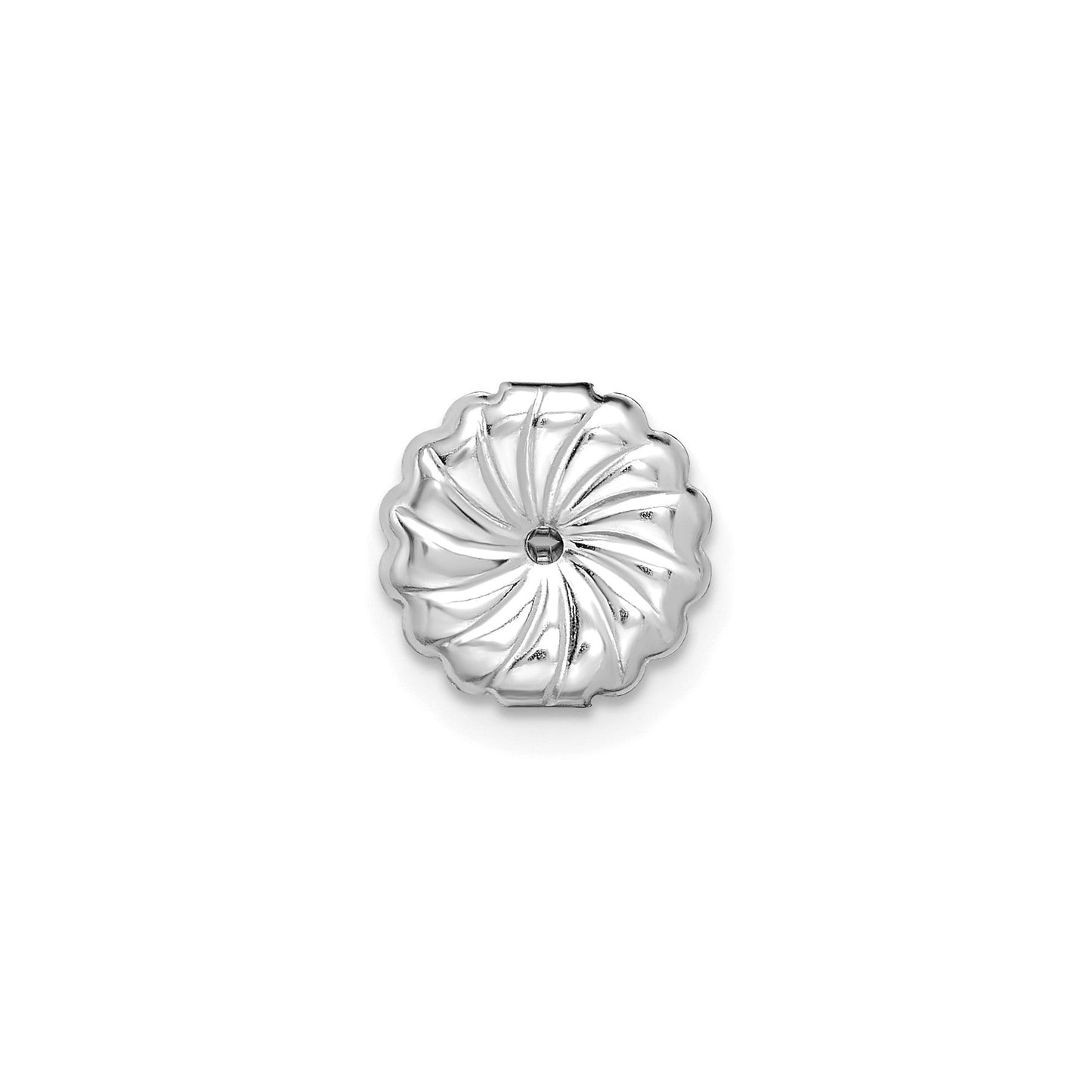 14K White Gold Lab Diamond Round Shaped Stud Earrings