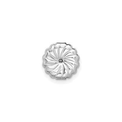 14K White Gold Lab Diamond Round Shaped Stud Earrings