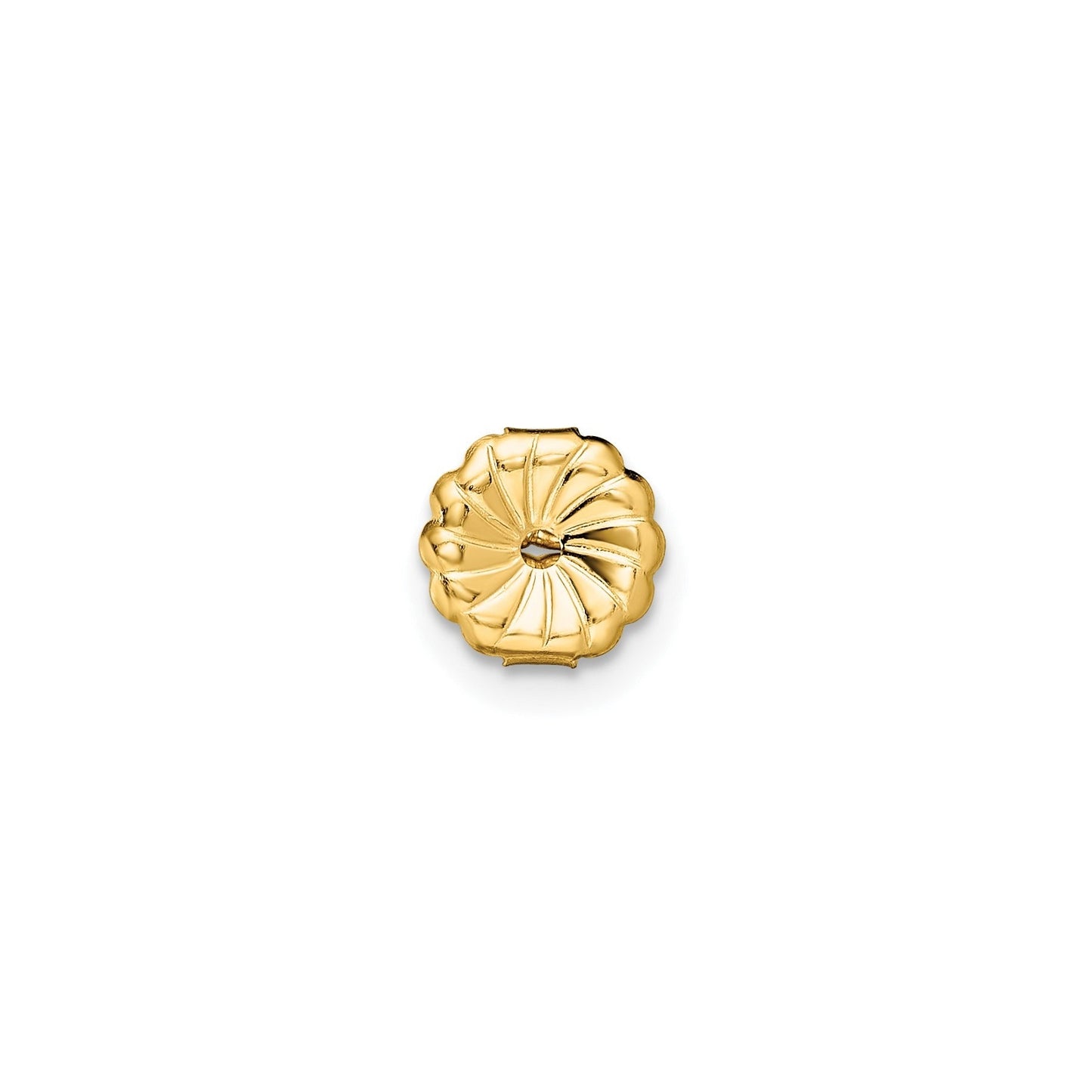14K Yellow Gold Diamond Lab Grown Round Shaped Stud Earrings