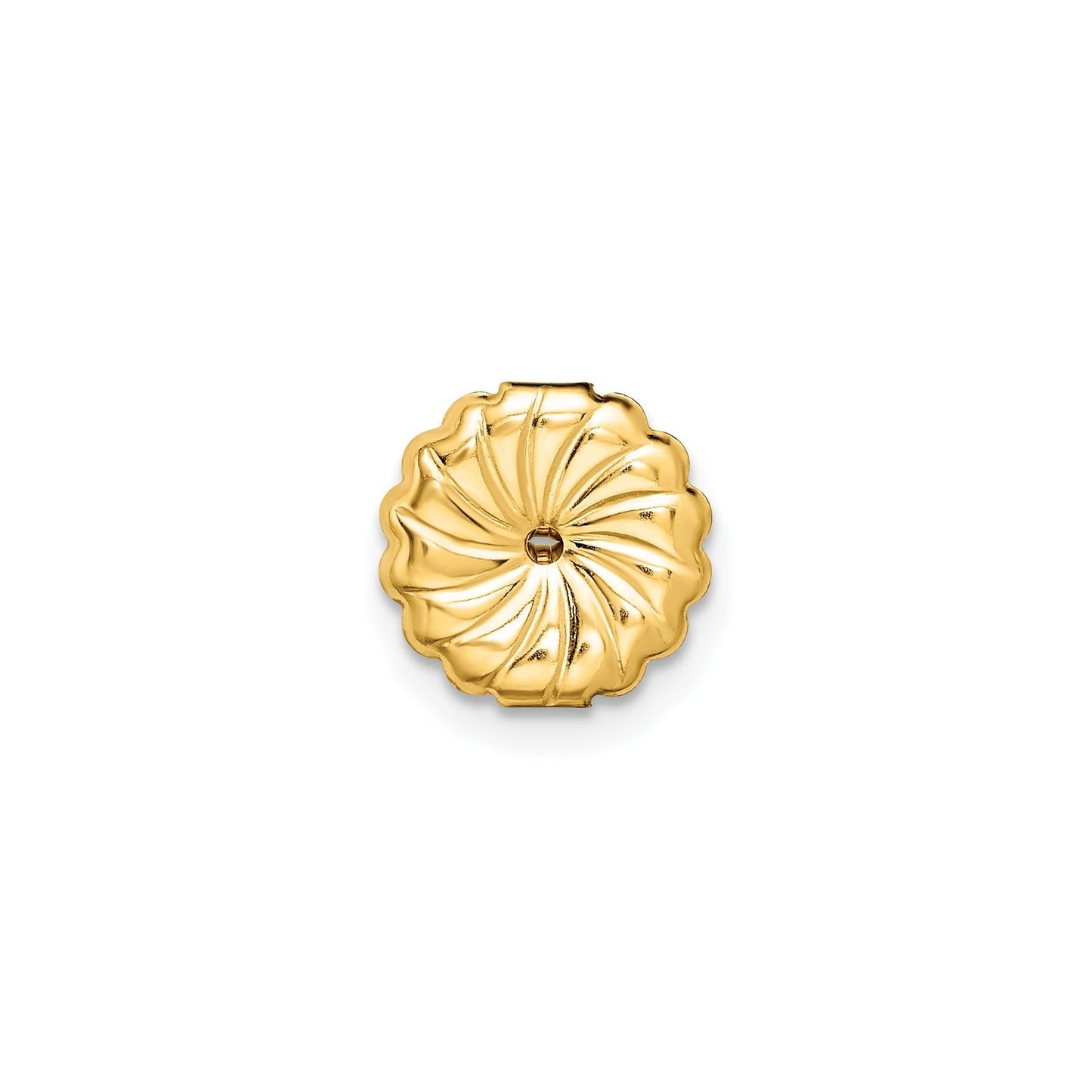 14K Yellow Gold Lab Grown Diamond Round Shaped Stud Earrings