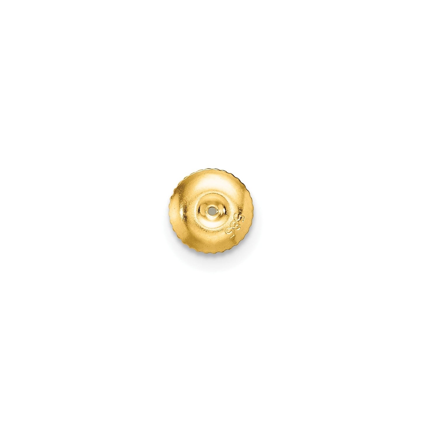 14K Yellow Gold  Lab Diamond Stud Earrings Round Shaped