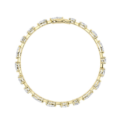 Mix Shaped Lab Grown Diamond (F/VS) Bracelet in 14K Gold