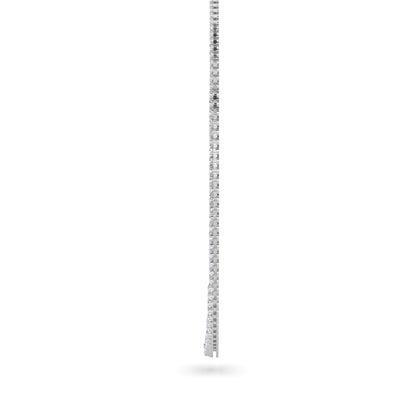 Round (F/VS) Lab Grown Diamond Prong 14K White Gold Graduating Full Riviera Tennis Necklace