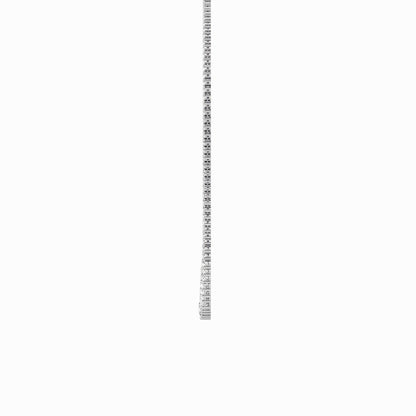 14K White Gold Lab Grown Diamond Graduated Riviera Necklace