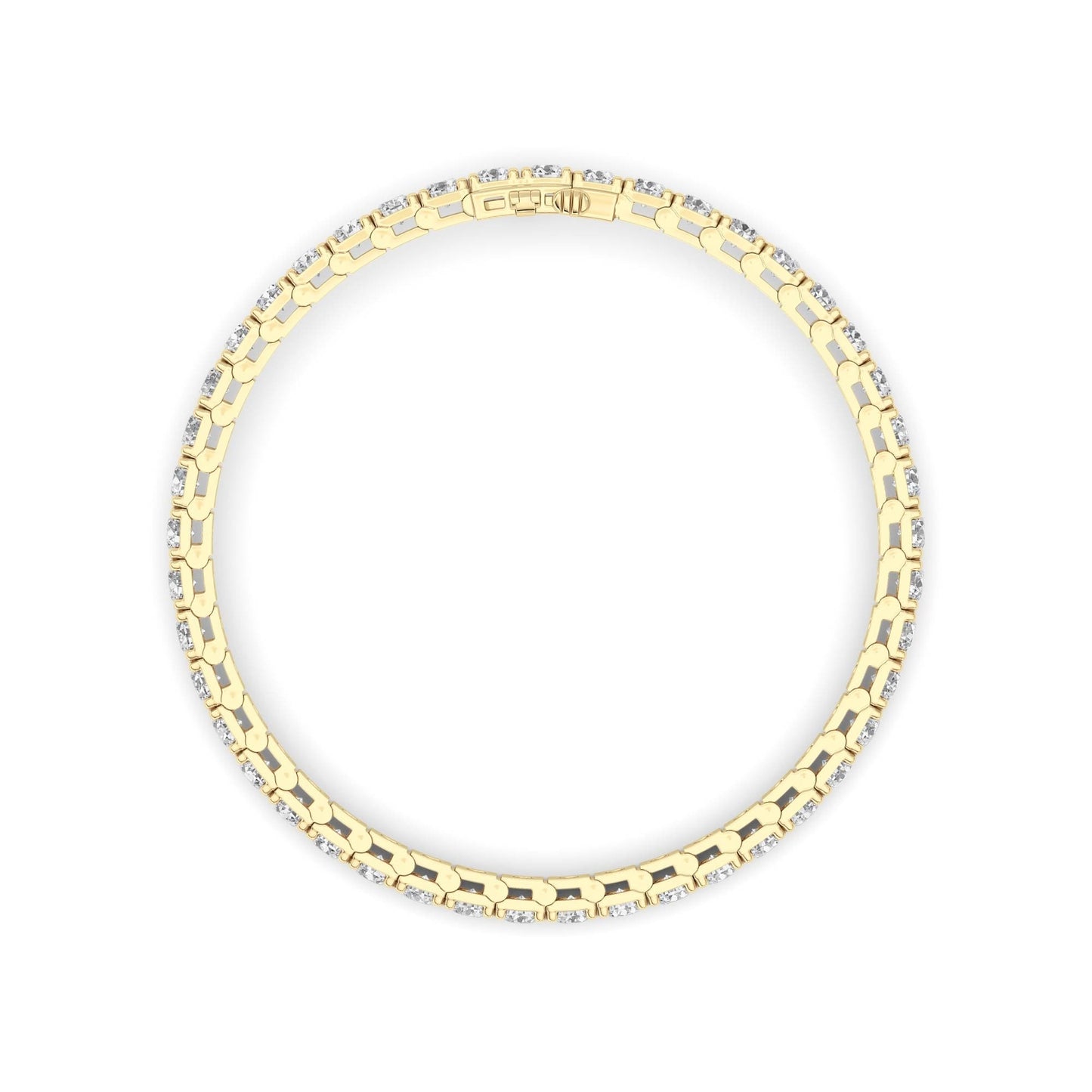 Round Lab Diamond (F/VS) Bracelet in 14K Gold