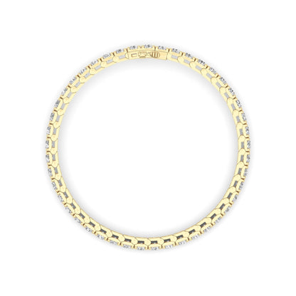 Round Lab Diamond (F/VS) Bracelet in 14K Gold