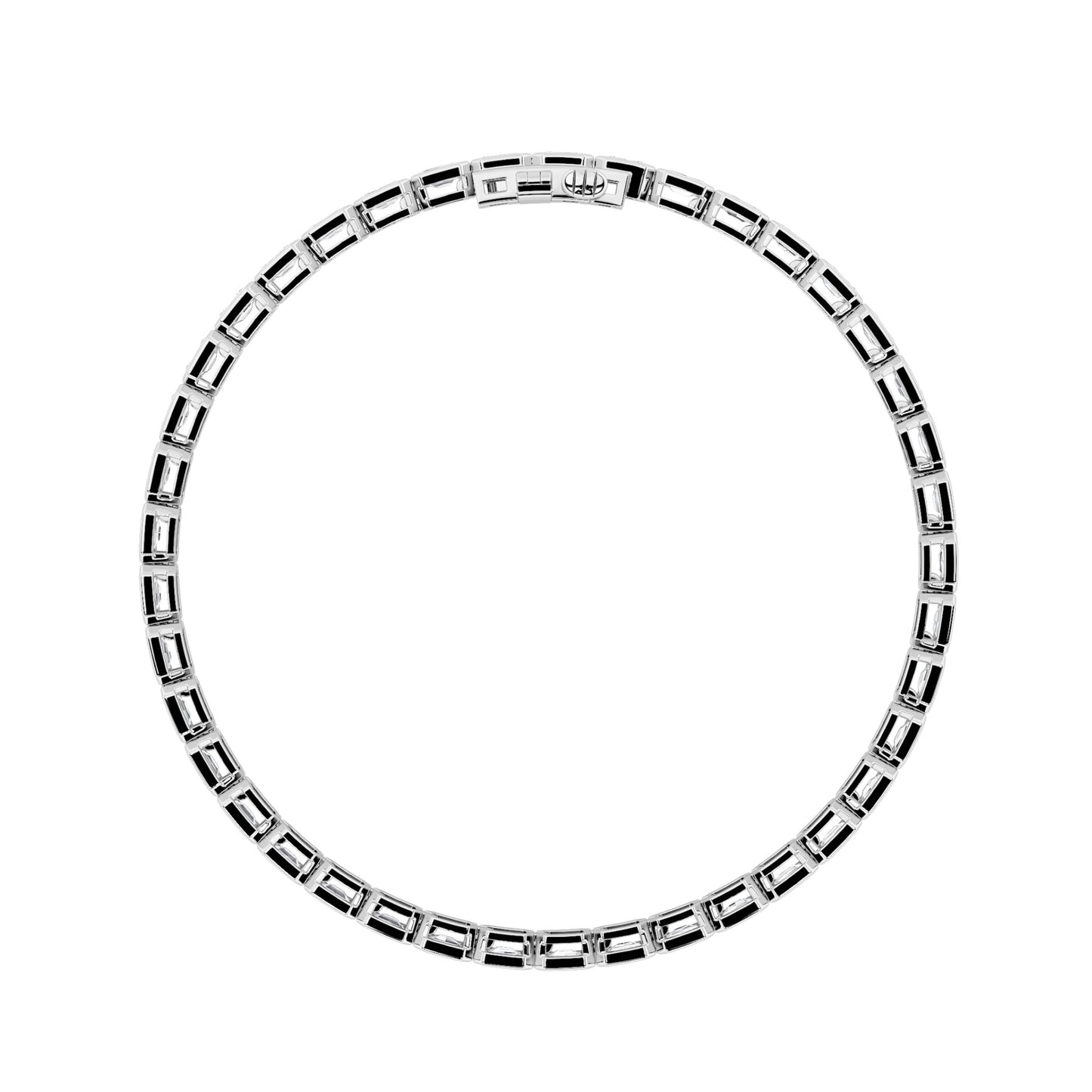 Emerald Lab Grown Diamond (F/VS ) Bracelet in 14K Gold