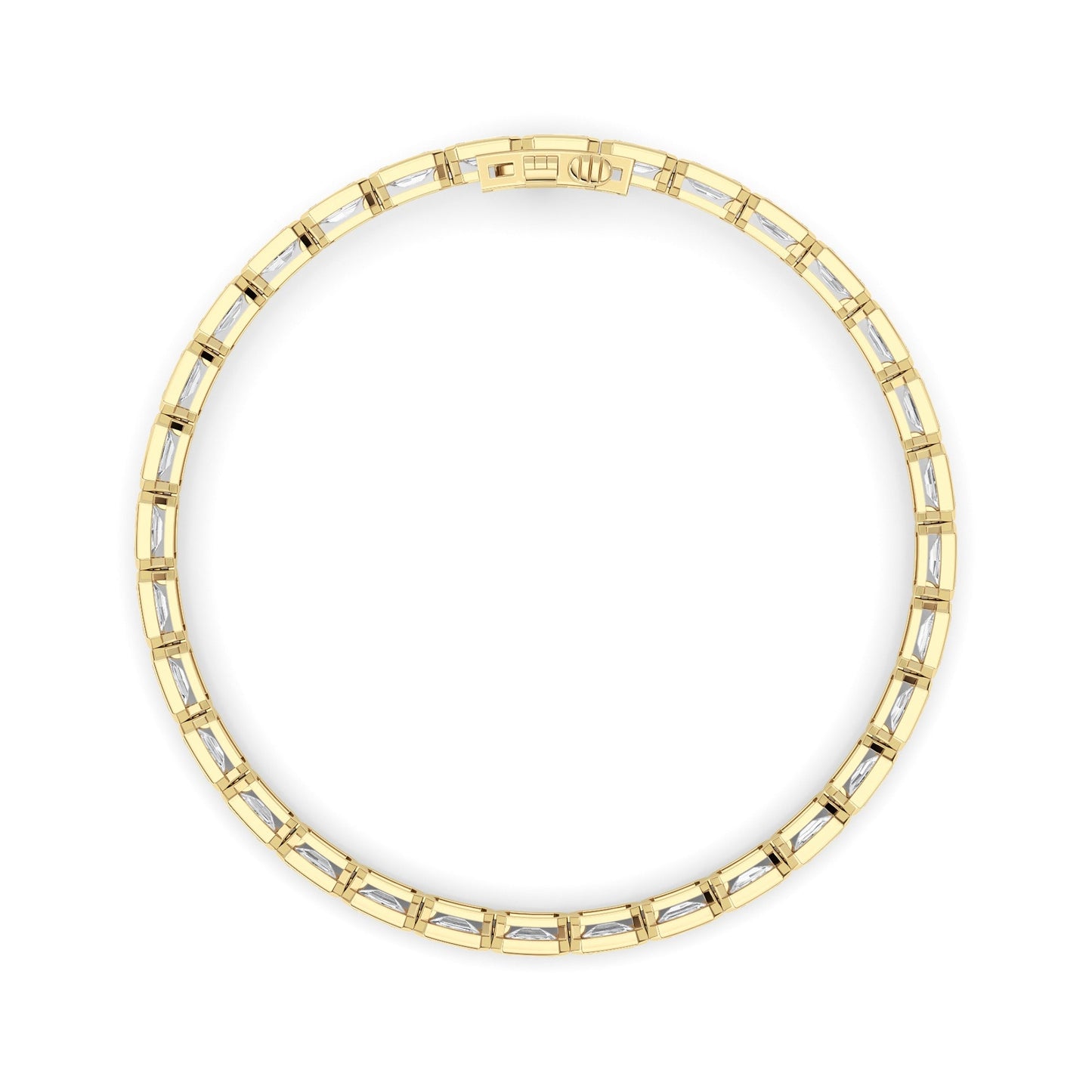Emerald Lab Grown Diamond (F/VS ) Bracelet in 14K Gold