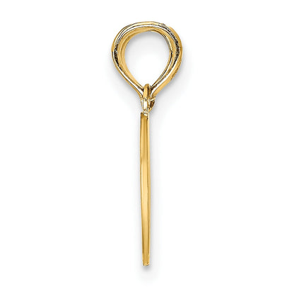 10K Gold  Break apart Reversible Mizpah Heart Pendant