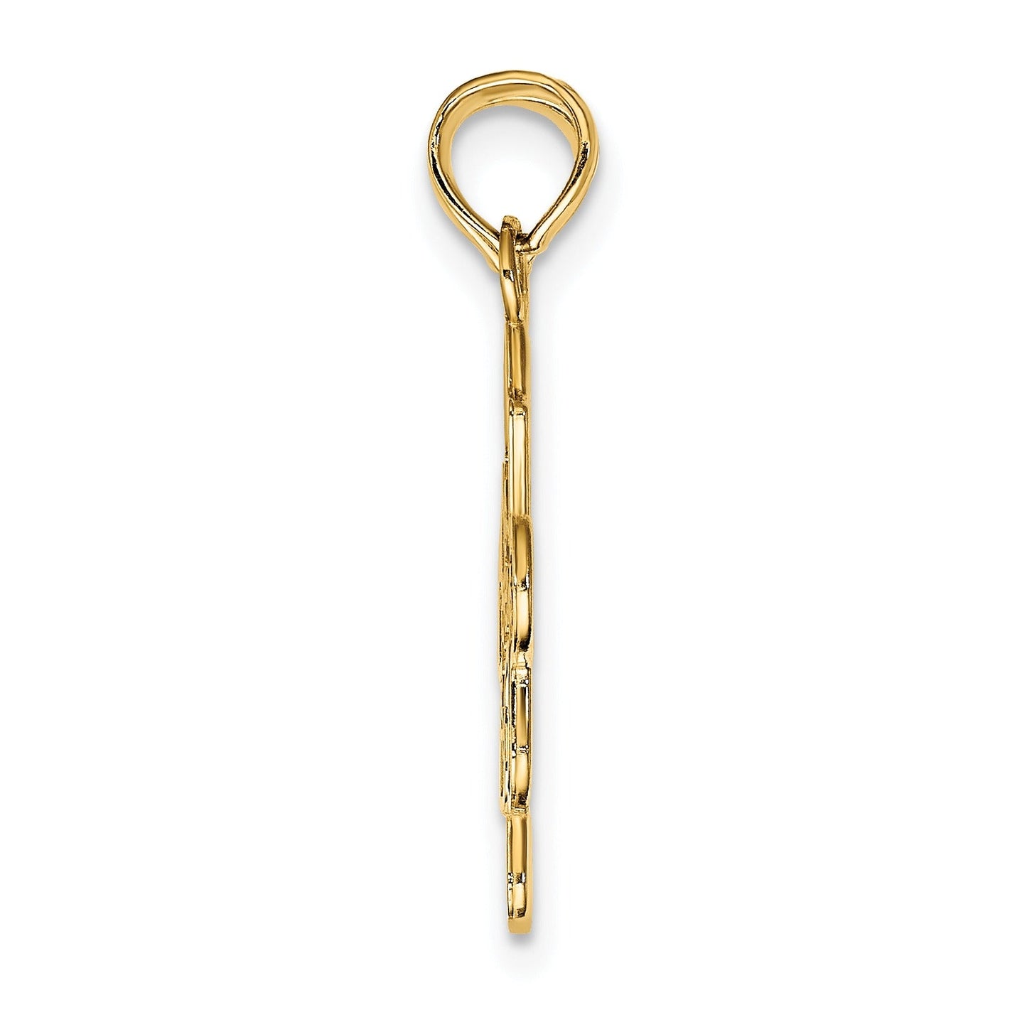 10K Gold BEST FRIENDS Break-A-Part Puzzle Pendant 2 Pieces