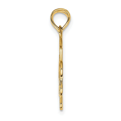 10K Gold BEST FRIENDS Break-A-Part Puzzle Pendant 2 Pieces