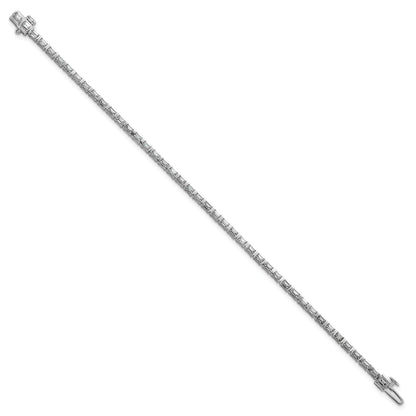 14k White Gold 4 Carat Lab Grown Diamond Tennis Bracelet