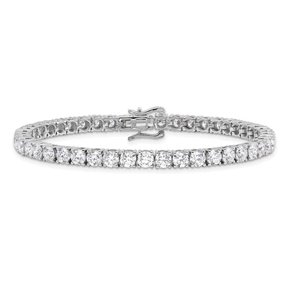 14k White Gold Lab Diamond Tennis Bracelet 10 carat