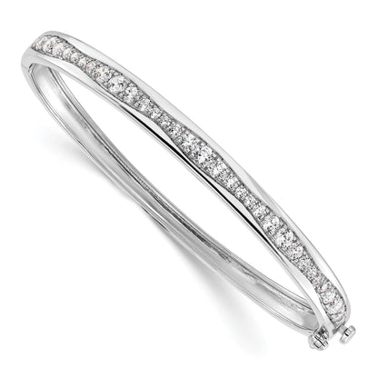 14K Gold 1 5/8 carat Lab Grown Diamond Bangle Bracelet