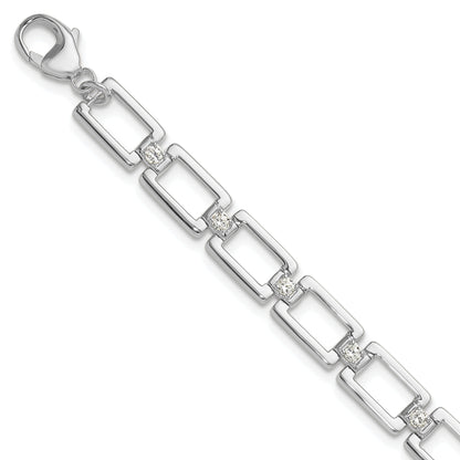 14K Gold 1/2 carat Lab Grown Diamond Link Bracelets