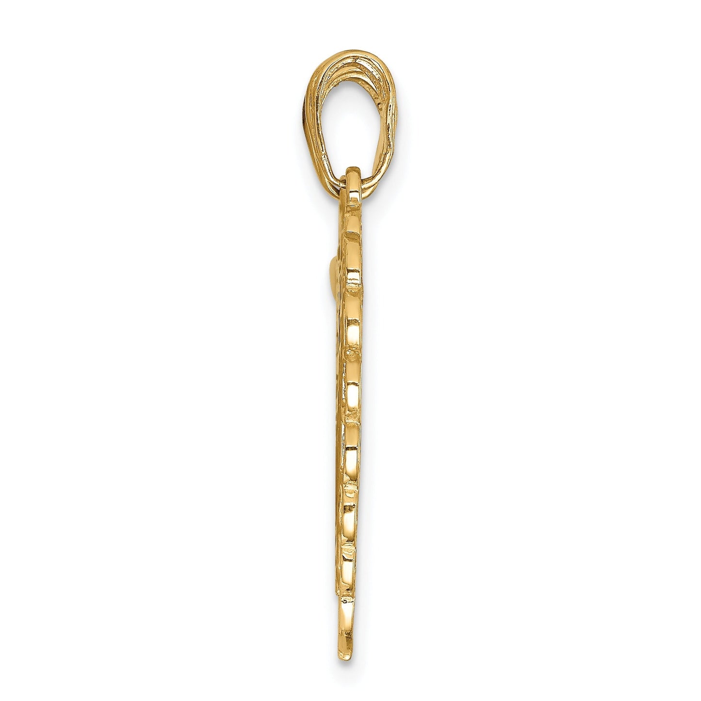 14k Gold Reversible MIZPAH Breakable Heart Pendant