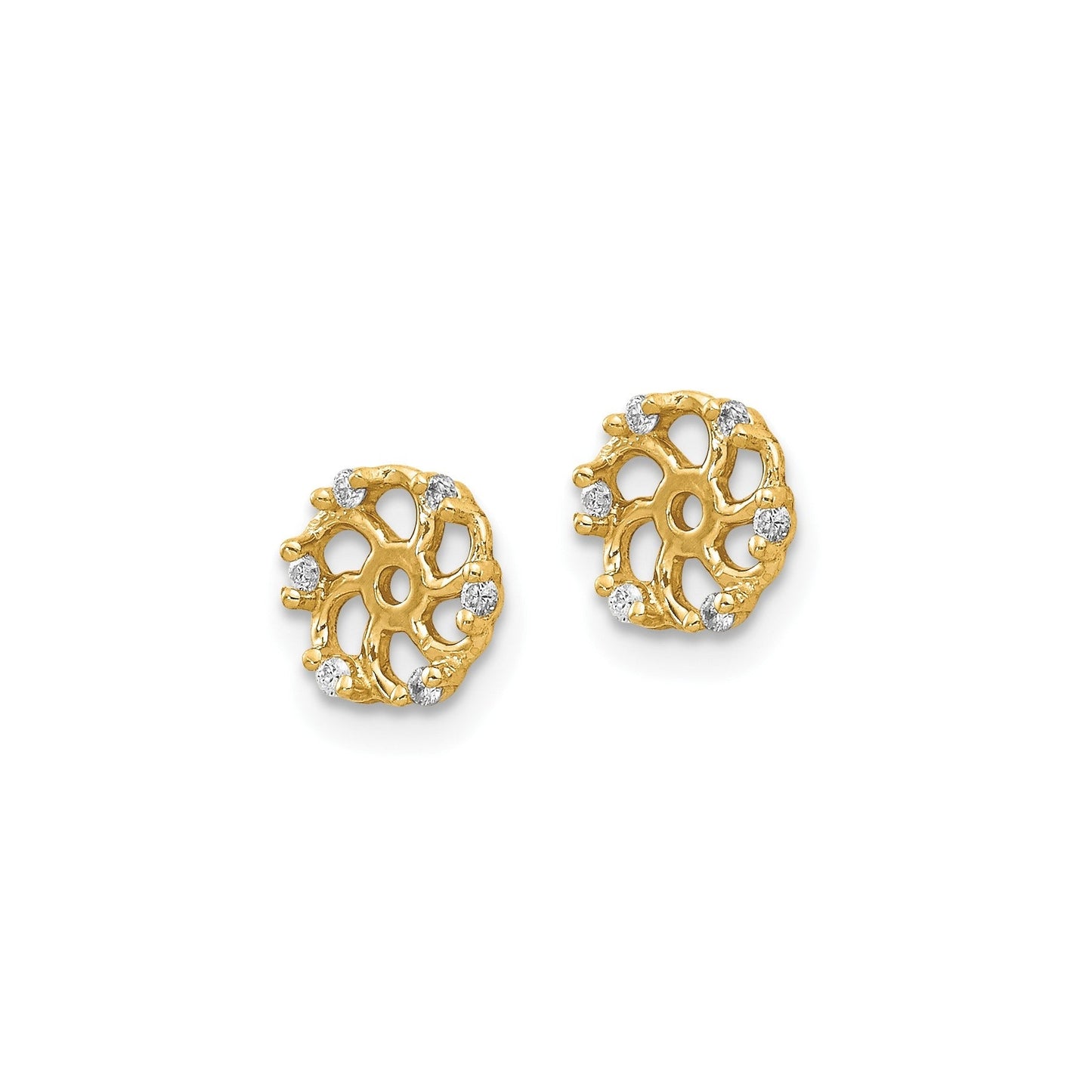 Lab Grown Diamond Earring Jackets 14k Gold