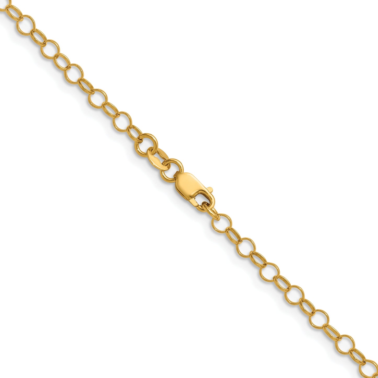 14K Yellow Gold Filled Rolo Chain with Lobster Clasp