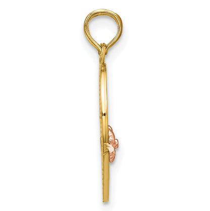14k Gold  BIG SIS-LIL SIS Break-apart Heart Charm Pendant
