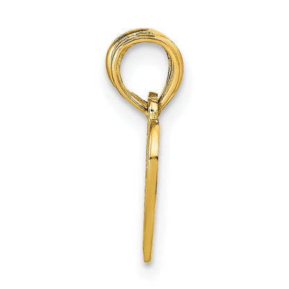 14K Real Gold Break-Apart Best Friends Heart Pendant