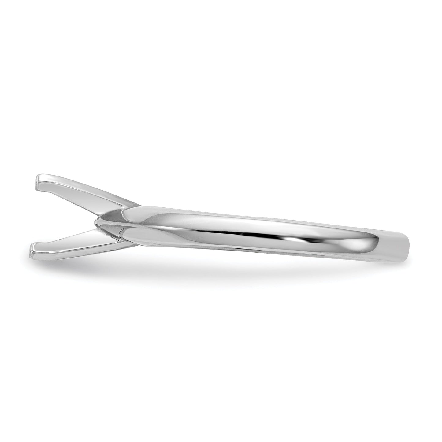 14k White Gold 3/4 carat Knife Edge Solitaire Ring Mounting