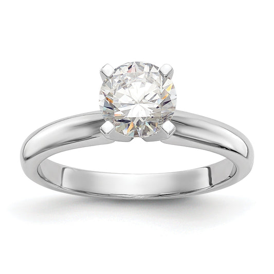 14k White Gold 3/4 carat Knife Edge Solitaire Ring Mounting