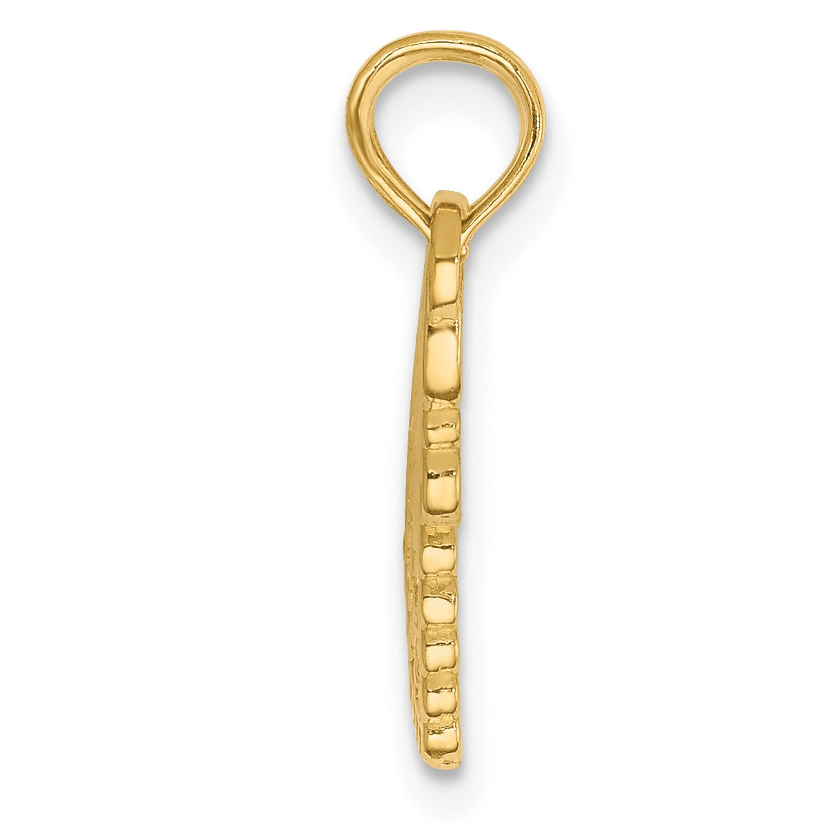 14K Solid Gold Break-Apart Charm Pendant for Couple