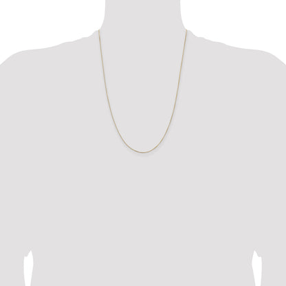 0.5 mm 14k Gold Box Chain with Lobster Clasp