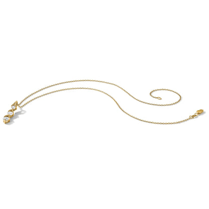 Lab Grown Three Diamond Drop Necklace 1 Ctw