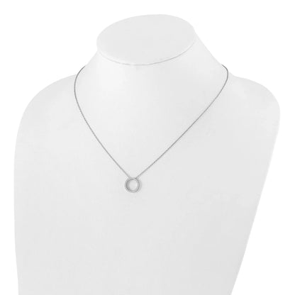 Lab Grown Diamond Circle Pendant Necklaces
