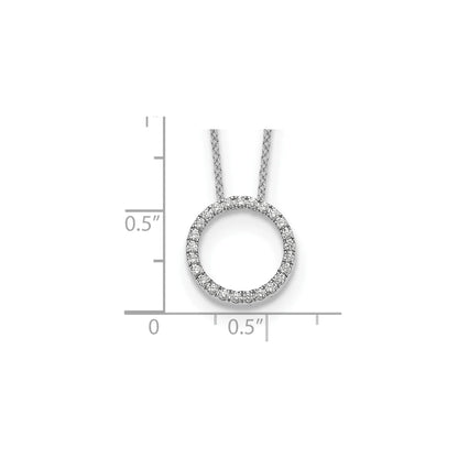 Lab Grown Diamond Circle Pendant Necklaces
