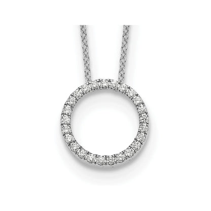 Lab Grown Diamond Circle Pendant Necklaces