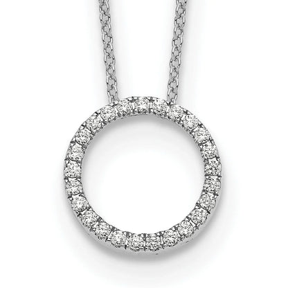 Lab Grown Diamond Circle Pendant Necklaces