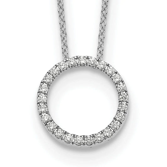 Lab Grown Diamond Circle Pendant Necklaces