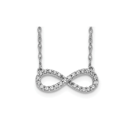 Diamond Infinity Symbol Necklace 1/6 ctw