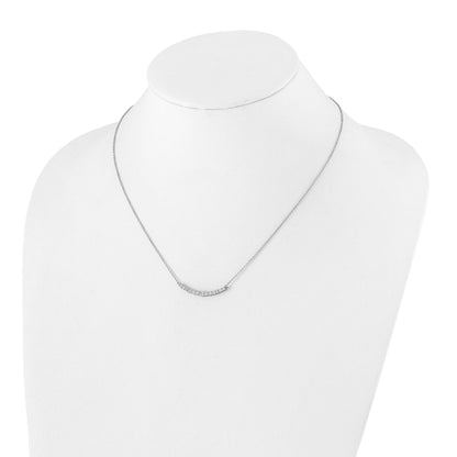 Lab Grown Diamond Complete Bar Gold Necklace 1/2 ctw
