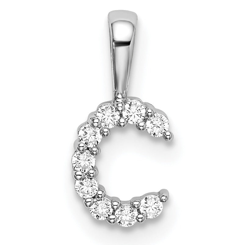 Natural Diamond Initial Pave Pendants