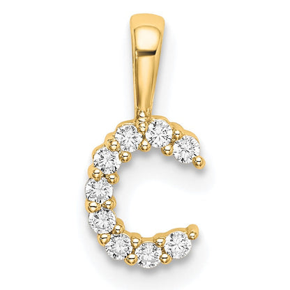 Natural Diamond Initial Pave Pendants