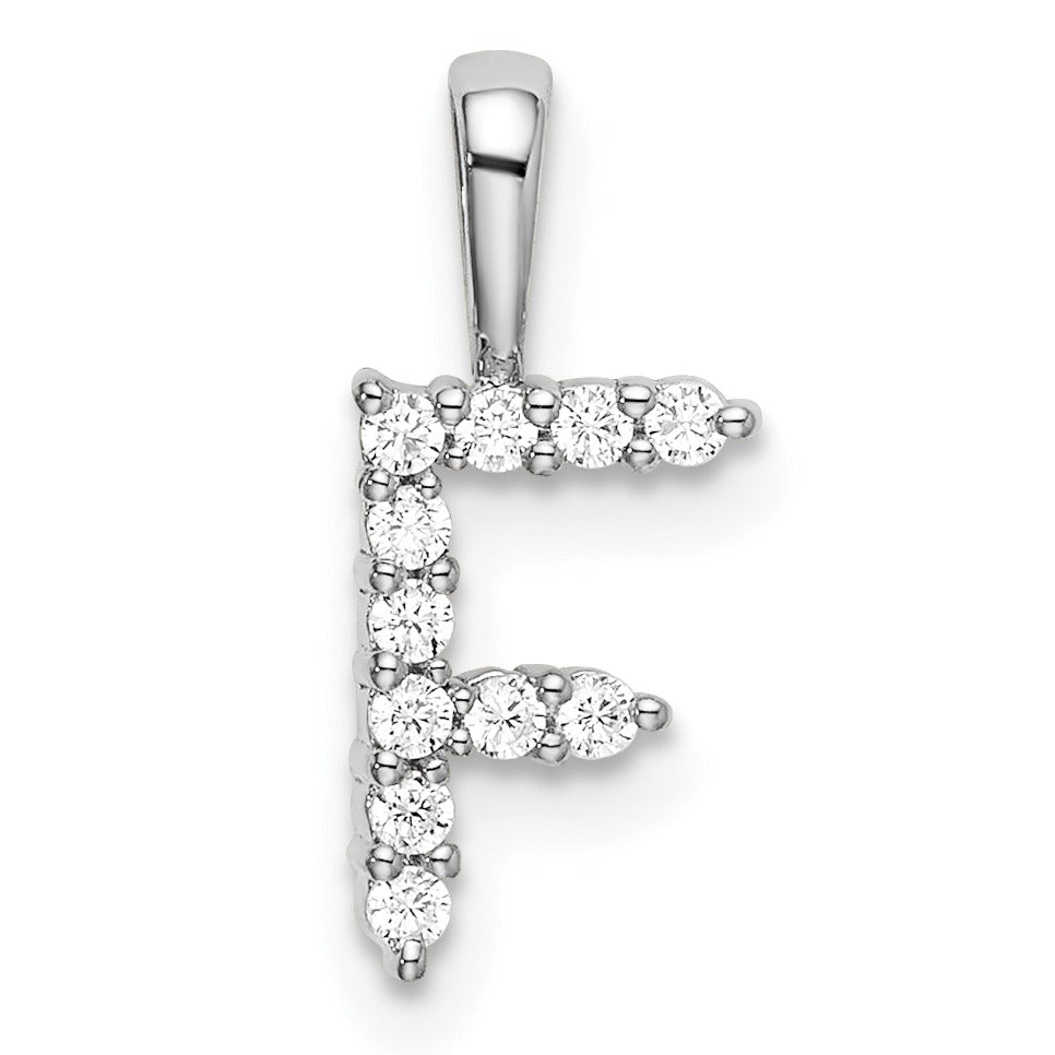 Natural Diamond Initial Pave Pendants